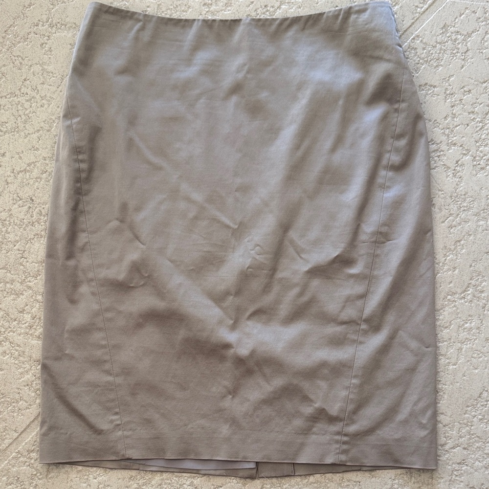 Ann Taylor Classic Gray Pencil Skirt